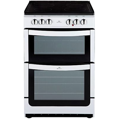 New World 551ETC 55cm Twin Cavity Electric Ceramic Cooker in White